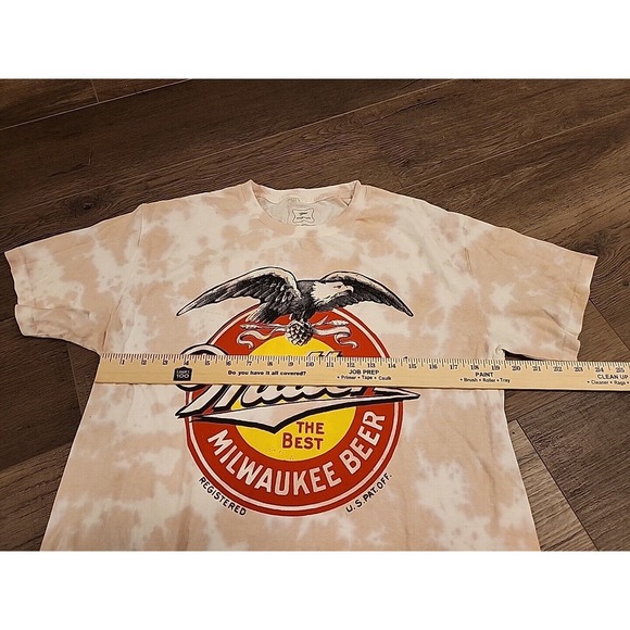 Miller High Life T Shirt Mens M Tie-Dye The Best Milwaukee Beer Retro Eagle Logo - Picture 4 of 5